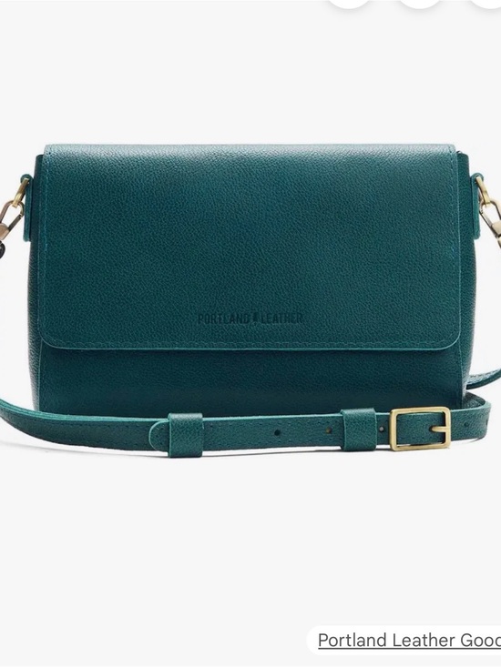 Portland Leather Handbags - Portland Leather Metro Crossbody Bag in Emerald Green